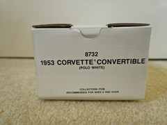 DEALER PROMO 1953 CORVETTE CONVERTIBLE POLO WHITE 8732 AMT ERTL “NEW IN THE BOX”