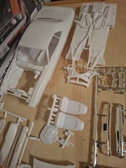 Revell 1970 Dodge Challenger T/A 2in1 1:24 Model Kit Partially Together
