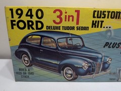 ✨VINTAGE✨ AMT 1939 1940 Ford Coupe Model Kit BOX ONLY 1/25 3in1