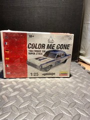 1:25 LINDBERG MODEL KIT COLOR ME GONE 64 DODGE 330 SUPER STOCK (FACTORY SEALED)