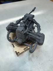 BMW – Ural Boxer Engine replica 1:6 or 1:12 scale with/wo wood stand assembled