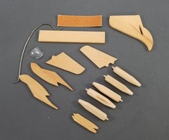 Strombecker Boeing B-47 Strato-Jet Bomber Wood Model Kit 1950s