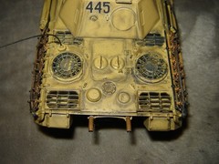 Built 445 Long Barrel Tank 7-1/2 inches long Well Built & Painted Ex Condition