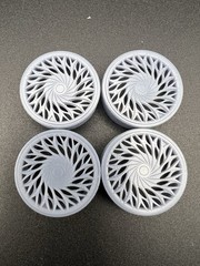 1/25 Scale Resin 26 Inch Model Car Wheel Set