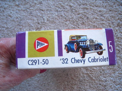 Vintage PYRO 1932 Chevrolet Cabriolet Model Car Kit Box Only Empty USA