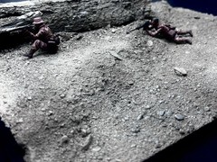 1/35 Scale Military Diorama Base Terrain Display Model Soldiers Figures Diecast