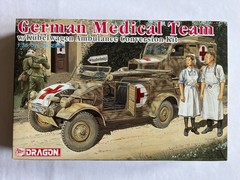 Dragon German Medical Team w/ Kubelwagen Ambulance Conversion Kit #6137 1/35 Kit