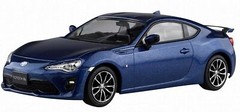 AOSHIMA 1/32 The Snap Kit Series Toyota 86 Azlight Blue Colored Plastic Model