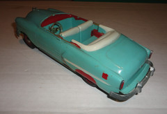 Vintage 1950 Chevrolet Convertible Sea Foam Green Dealer Promo Car Bank