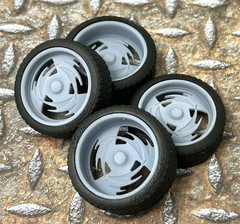 Resin 21/20 Inch: Retro “Intro Sphere” Model car Wheels/Tires 1/24 1/25 scale