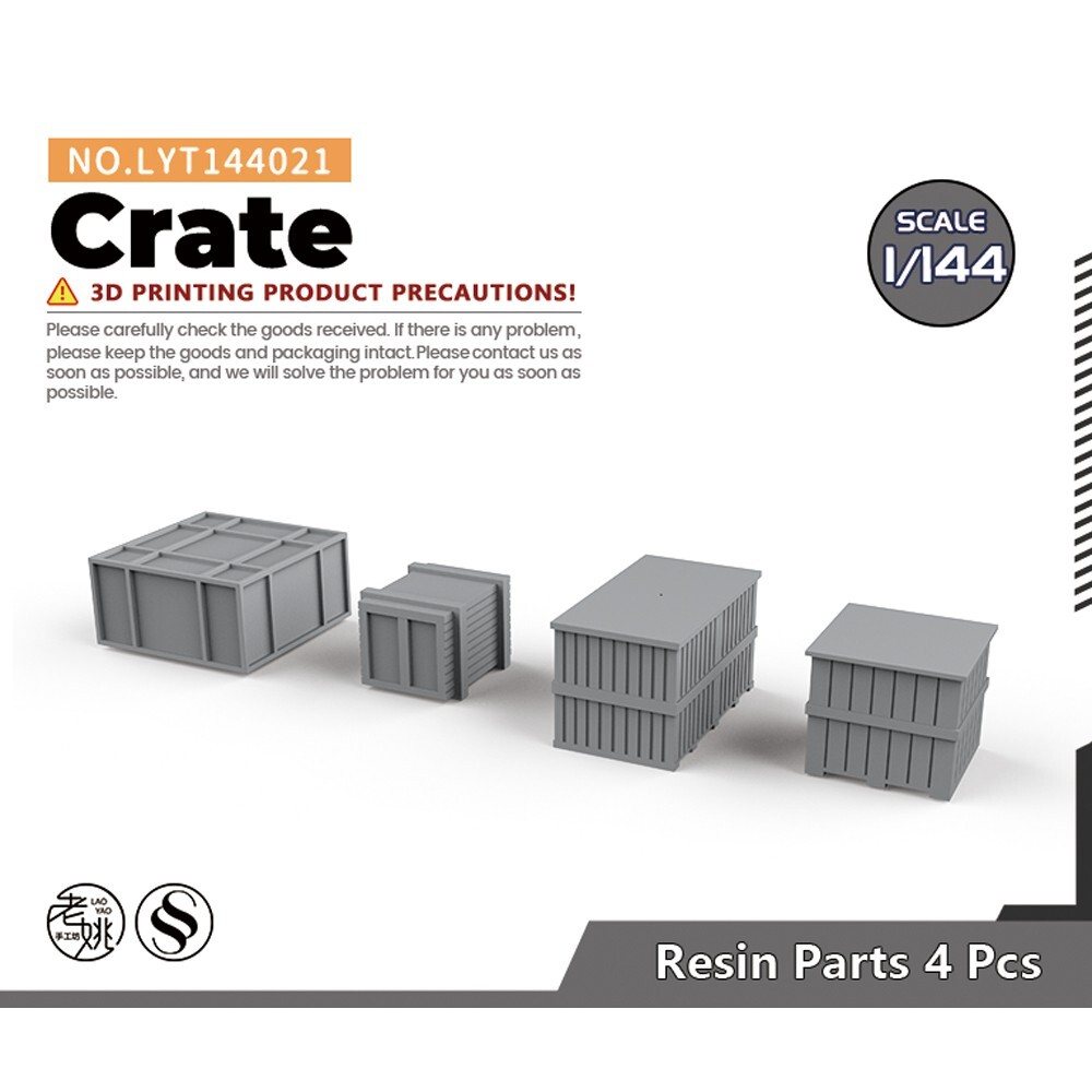 Yao’s Studio LYT144021 1/144 Crate For Model Railroads Display