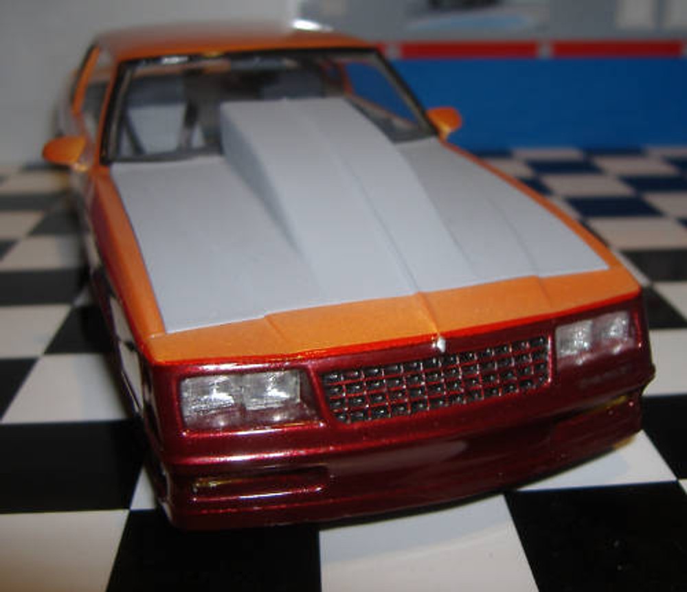 Resin Outlaw Hood ’86 Monte Carlo! Revell, Monogram and ’87 Aeroback 1/24.
