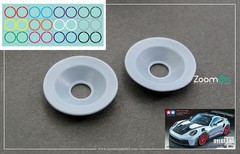 ZoomOn 1/24 Aero Disc Wheel Cover (2pcs) for Tamiya kit