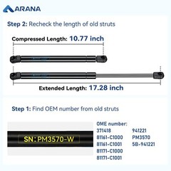 Soporte De Elevacion Para El Capo Delantero De Hyundai Sonata 2015-2018 Vehicle