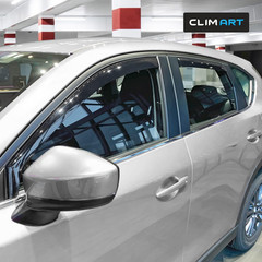 In-Channel Incredibly Durable Rain Guards for Mazda CX-5 2017-2026, Original Win