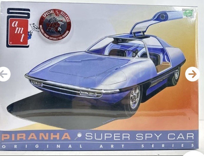 Sealed Piranha Super Spy Car by AMT Round2 in 1/25 scale from 2014