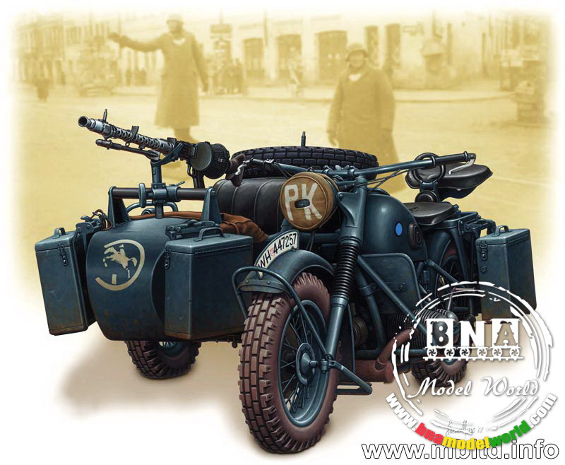 Master Box 1/35 WWII German Motorcycle