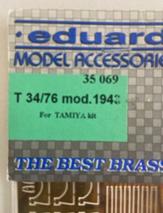 Eduard Model Brass Detail Kit T 34/76 mod 1943. – 35 069 Tamiya Kit NEW