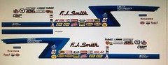 DECALS- F. J. Smith Olds, Sportsman drag racing series.