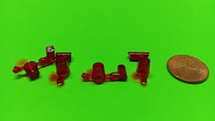 Lot of 4 Red Amber Emergency Beacons Flashers Lights 1978 D100 Pickup Truck 1/25