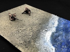 1/35 Scale Military Diorama Base Terrain Display Model Soldiers Figures Diecast