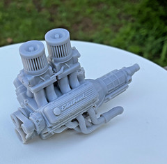 Pontiac 455 V8 Engine Tunnel Ram Naturally Aspirated 1 24 Scale Hot Rod Model