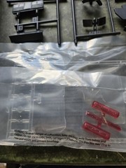 1967 Mustang GT-350 AMT Body Hood Chassis Suspension Model Parts 1:25 STK M12