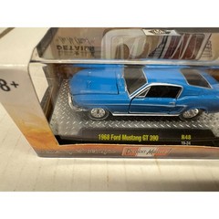 M2 Machines Detroit Muscle 1968 Ford Mustang GT 390 Blue R48 1:64 Diecast