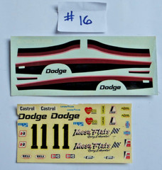 *Pick One* Vintage 1:24/25 Scale Auto Racing Model Kit Decal Sheet *Pick One*