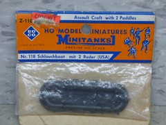 Roco Minitanks (NEW) 1/87 WWII US Rubber Assault Craft W/2 Paddles Lot #5580K