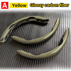3 Pcs Car Steering Wheel Cover Carbon Fiber Non-Slip Anti Dust Washable Snap On