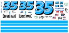 #35 JIM SAUTER Bernzomatic 1/18th Scale Waterslide Decal