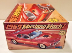 MPC 1969 Mustang Mach 1 Model Kit 1:25 1-0731 New OPEN Box 1984