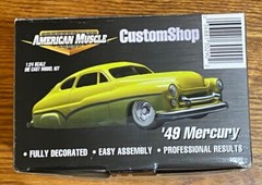 American Muscle Custom Shop ’49 Mercury 1/24 Die-Cast Hot Rod Street Blue/Orange
