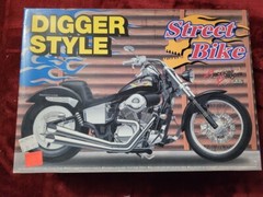 Aoshima Digger Style Street Bike 1/12 Model Kit, Japan