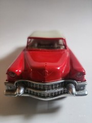 Rare Red 1955 Cadillac 2 Door Sedan Dealer Promo Model Car 1/25 Scale