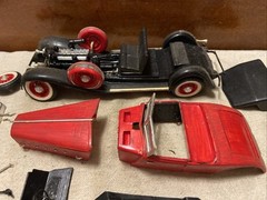 Vintage 1930’s Roadster Ready Built 1:25 Scale Plastic Car Model-Junkyard, Parts