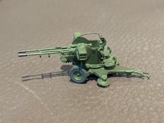 1/87 HO scale Soviet GAZ-66 4×4 Truck & ZU-23/2 Anti-Aircraft Weapon