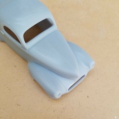 ABS-LIKE RESIN 3D PRINTED 1/43 1941 WILLYS COUPE BODY. GASSER DRAG