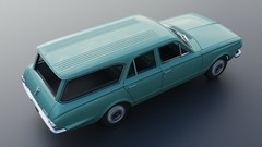 3d Printed 1/25 1965 Plymouth Valiant Station Wagon Model Kit