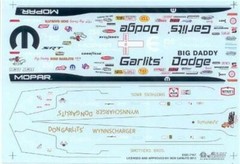 Slixx 7167 Swamp Rat 12c T/F- Drag Pak Challenger Don Garlits Drag decal