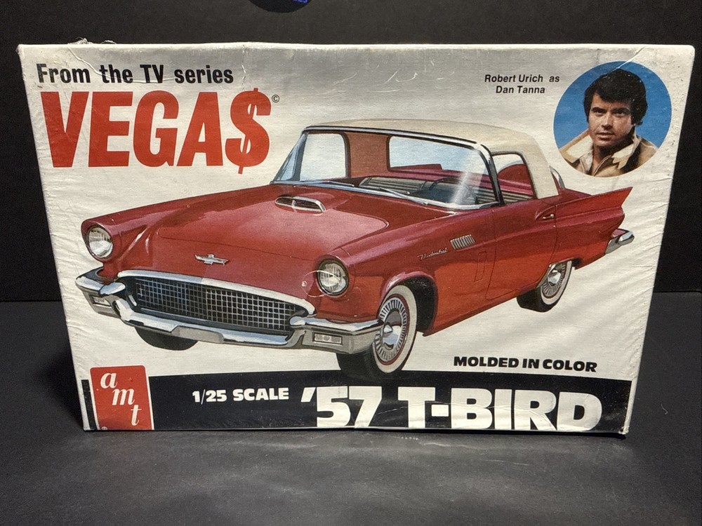VINTAGE 1979 AMT Vega$ Dan Tanna 57 T-Bird Thunderbird 1/25 Model 3105 – SEALED