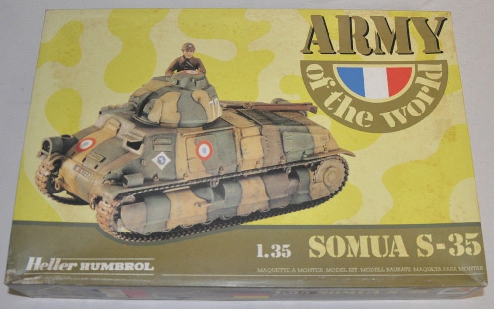 1/35 Heller-Humbrol Somua S-35 French Tank Model Kit #81170