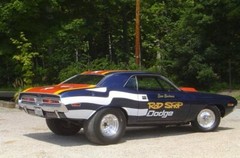 ROD SHOP DODGE Blue Car white stripes Drag 1/24th – 1/25th DECALS