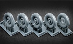 ScaleX WW-35001S 1/35 U.S WiLLYSMB Sagged wheel set for Universal