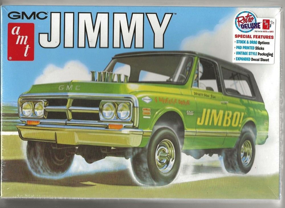 AMT GMC JIMMY, Build Stock or Drag, Retro Deluxe Edition 1/25 1219 /12 ST