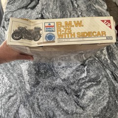 Ertl 1/9 BMW R-75 motorcycle with Sidecar New