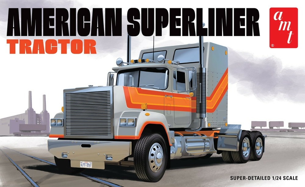 AMT American Superliner Semi Tractor 1/24 1235 Plastic Model Kit Big Rig Truck