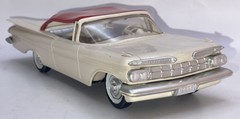 SMP Promo Friction 1959 Chevrolet Impala 2Dr HT 1/25 Satin Beige/Roman Red VF+