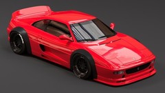 1:24 Ferrari F355 LB Widebody Kit with Wheels Transkit For 355 Fujimi & Diecast